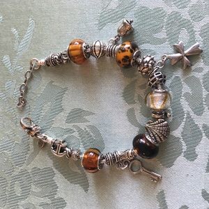 SS & Murano Crystal Bracelet